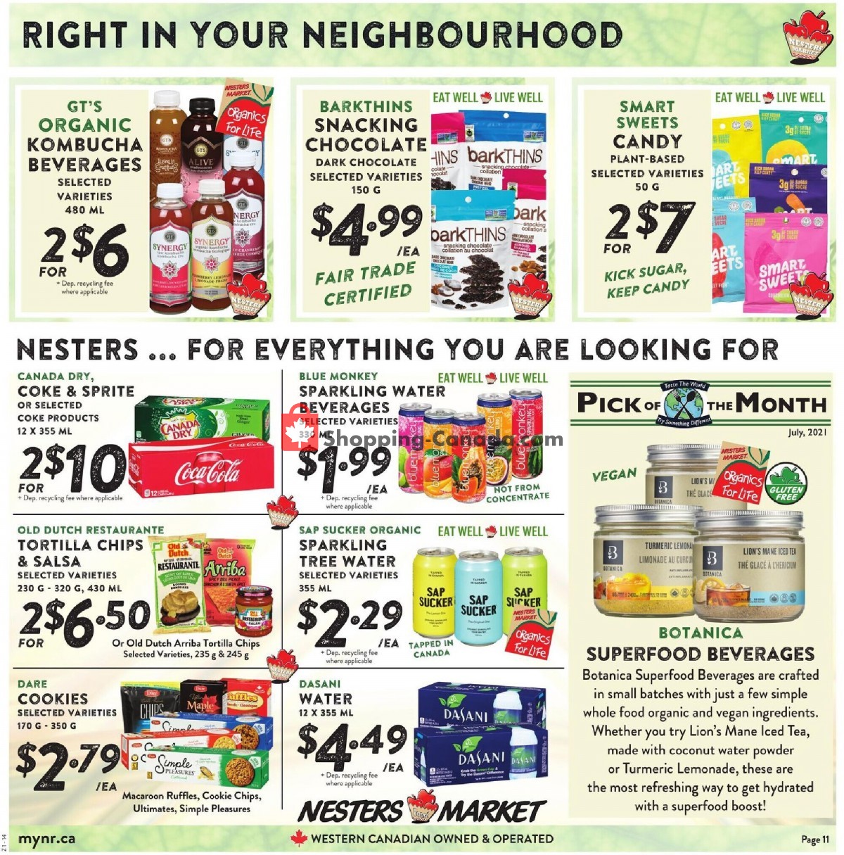Nesters Market Grocery Stores flyer from Sunday July 18, 2021 to Saturday July 24, 2021 - page 11