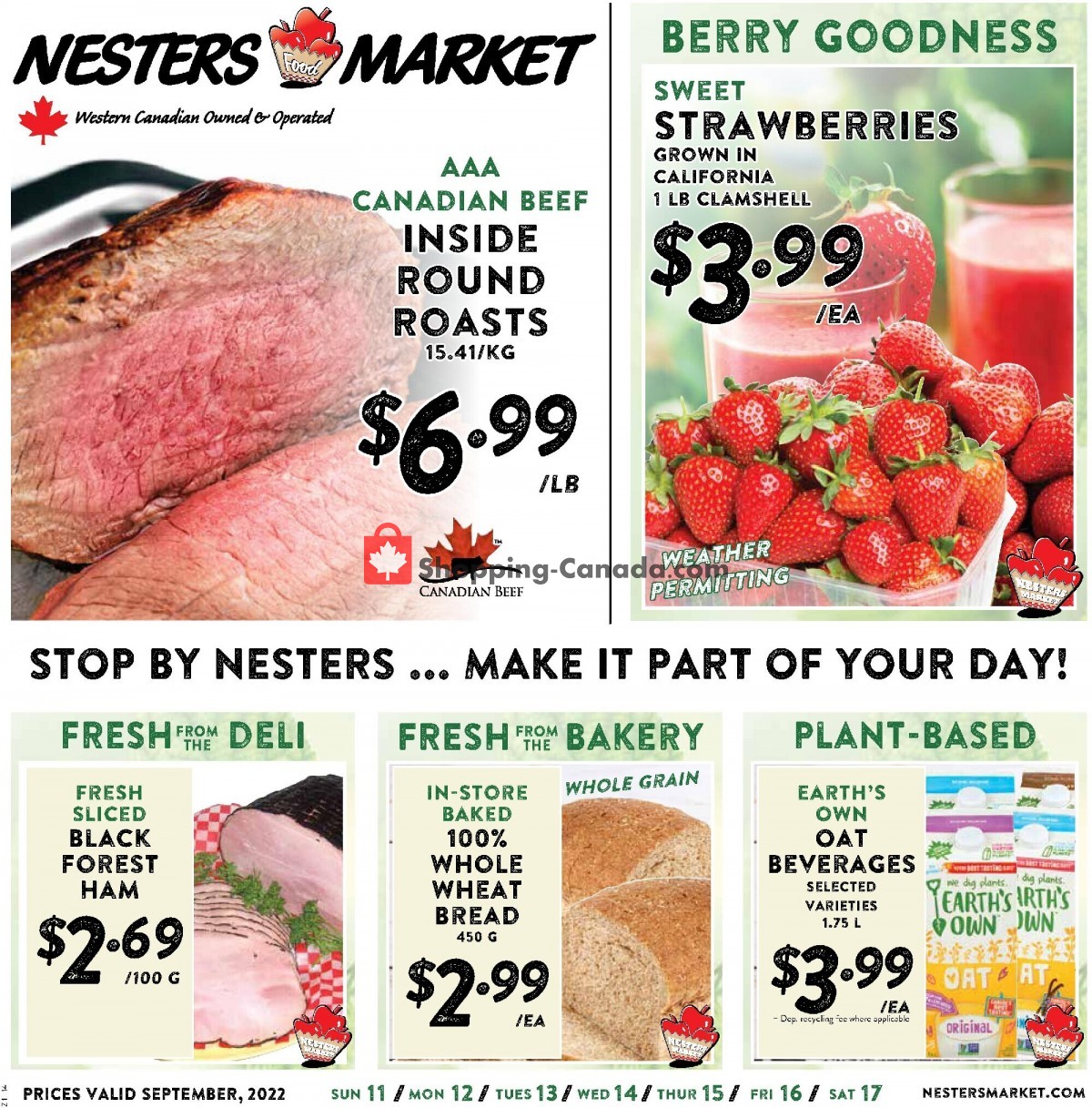 Nesters Market Grocery Stores Canada, flyer (Amazing Offer) September 11 September 17, 2022