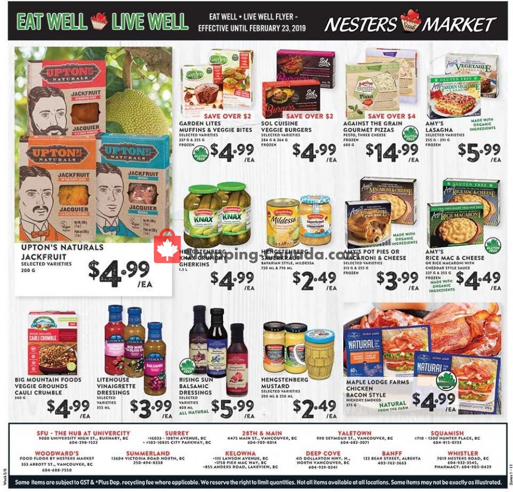 Nesters Market Grocery Stores flyer from Sunday February 17, 2019 to Saturday February 23, 2019 - page 12