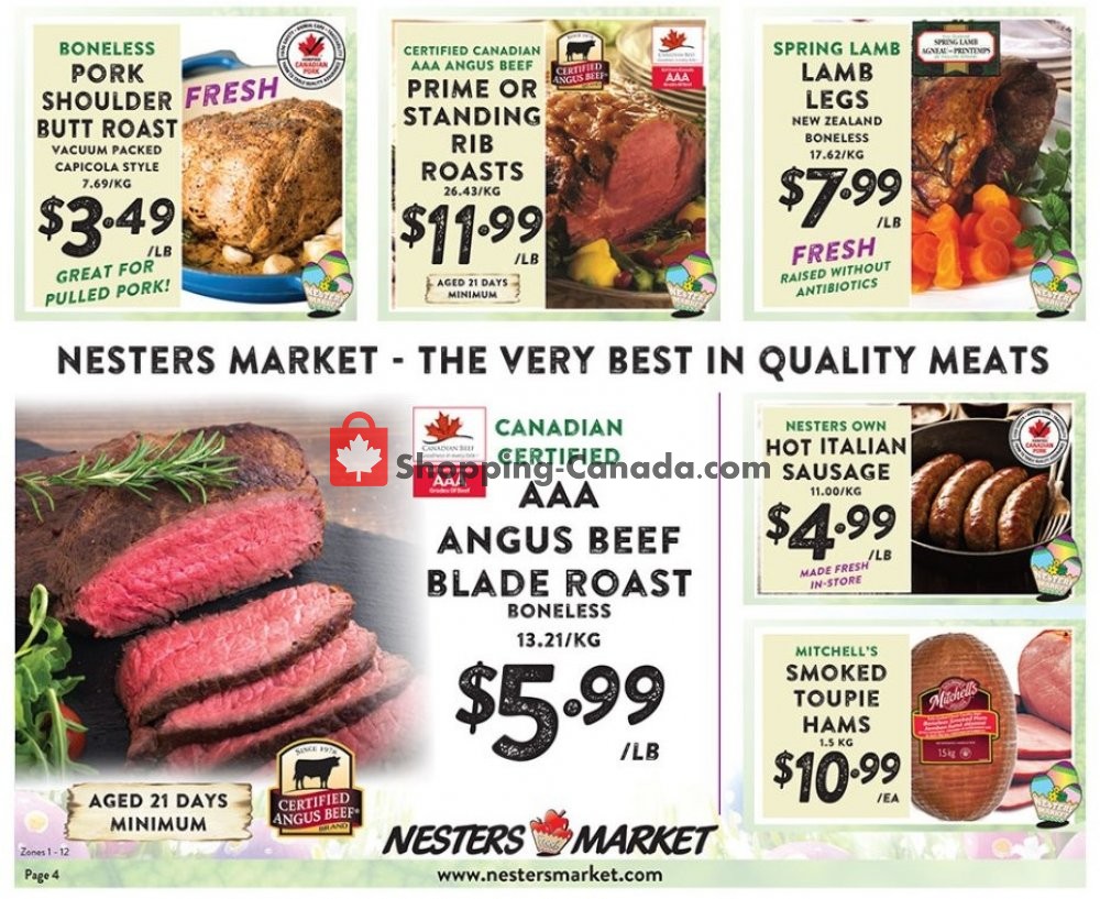 Nesters Market Grocery Stores flyer from Sunday April 14, 2019 to Saturday April 20, 2019 - page 4