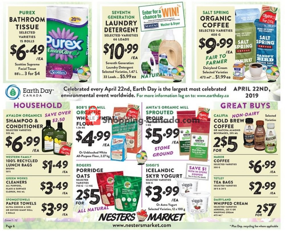 Nesters Market Grocery Stores flyer from Sunday April 14, 2019 to Saturday April 20, 2019 - page 6