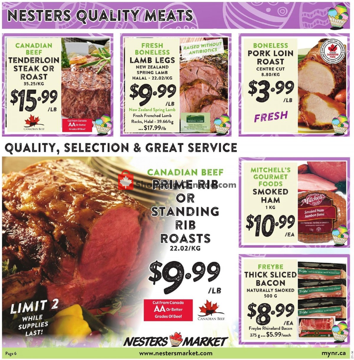 Nesters Market Grocery Stores flyer from Sunday March 28, 2021 to Saturday April 3, 2021 - page 6