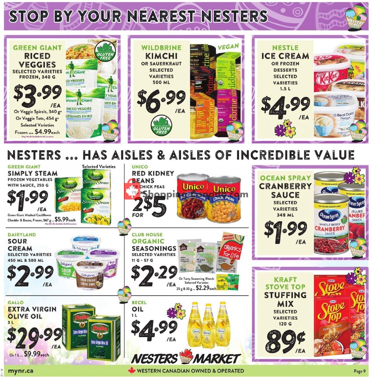 Nesters Market Grocery Stores flyer from Sunday March 28, 2021 to Saturday April 3, 2021 - page 9