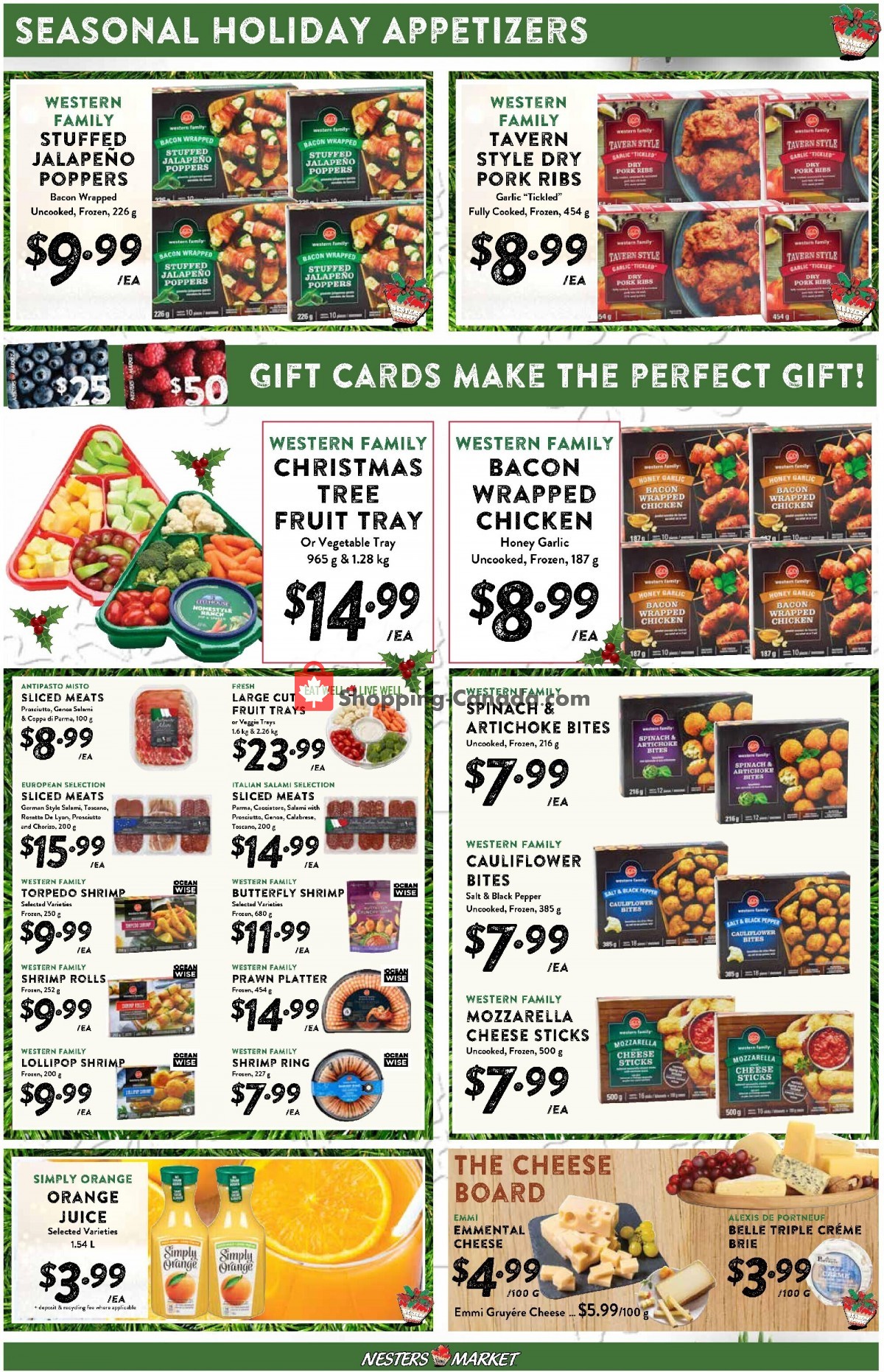 Nesters Market Grocery Stores Canada, flyer (Happy Holiday's) December 25 December 31, 2022