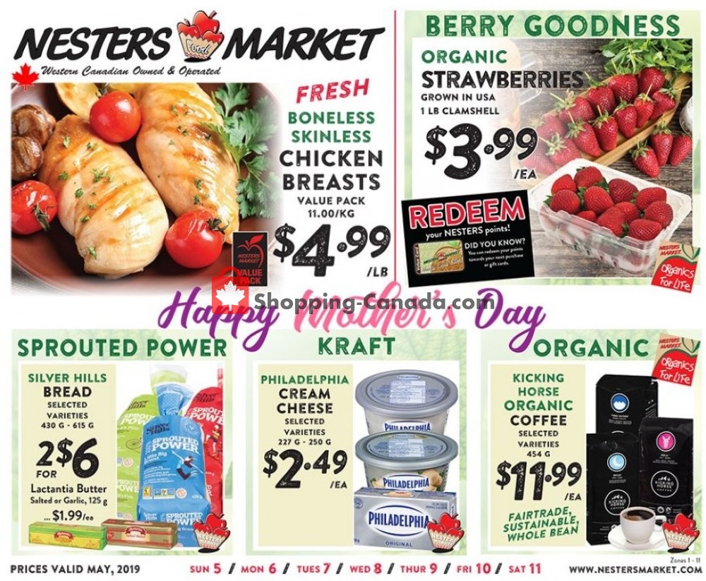 Nesters Market Grocery Stores flyer from Sunday May 5, 2019 to Saturday May 11, 2019 - page 1