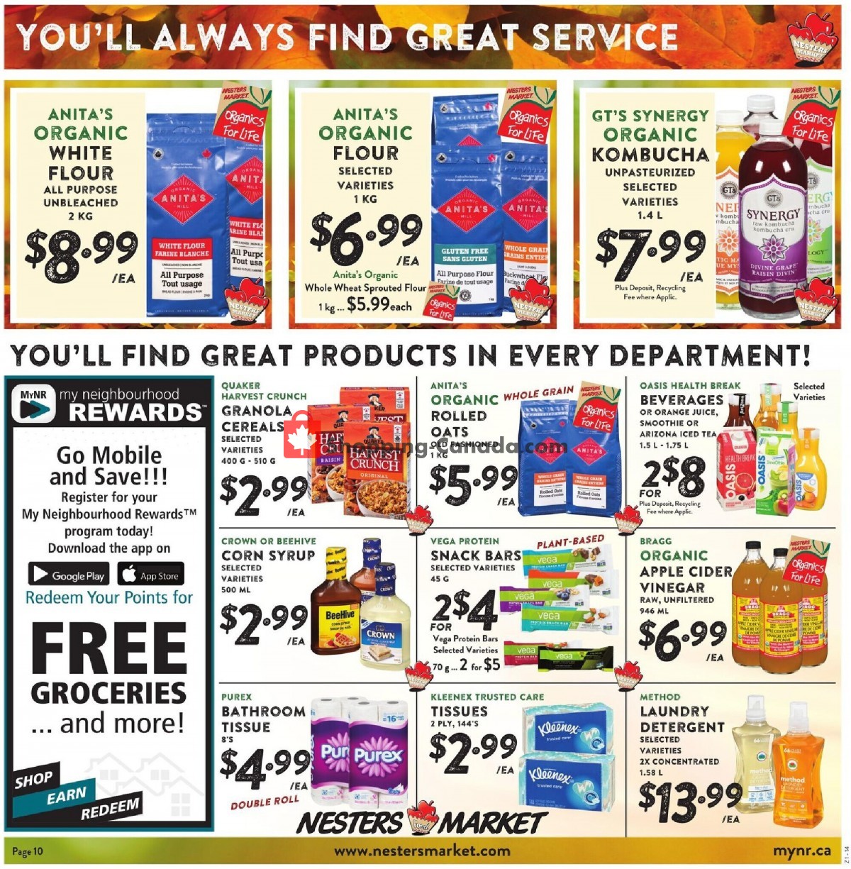 Nesters Market Grocery Stores flyer from Sunday October 3, 2021 to Saturday October 9, 2021 - page 10