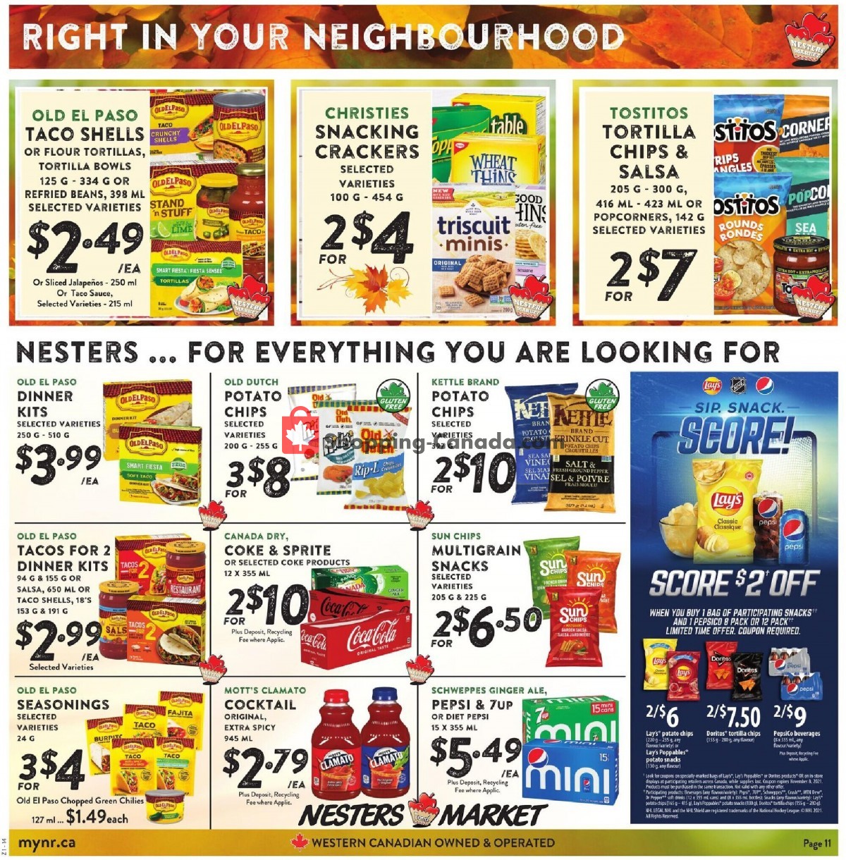 Nesters Market Grocery Stores flyer from Sunday October 3, 2021 to Saturday October 9, 2021 - page 11
