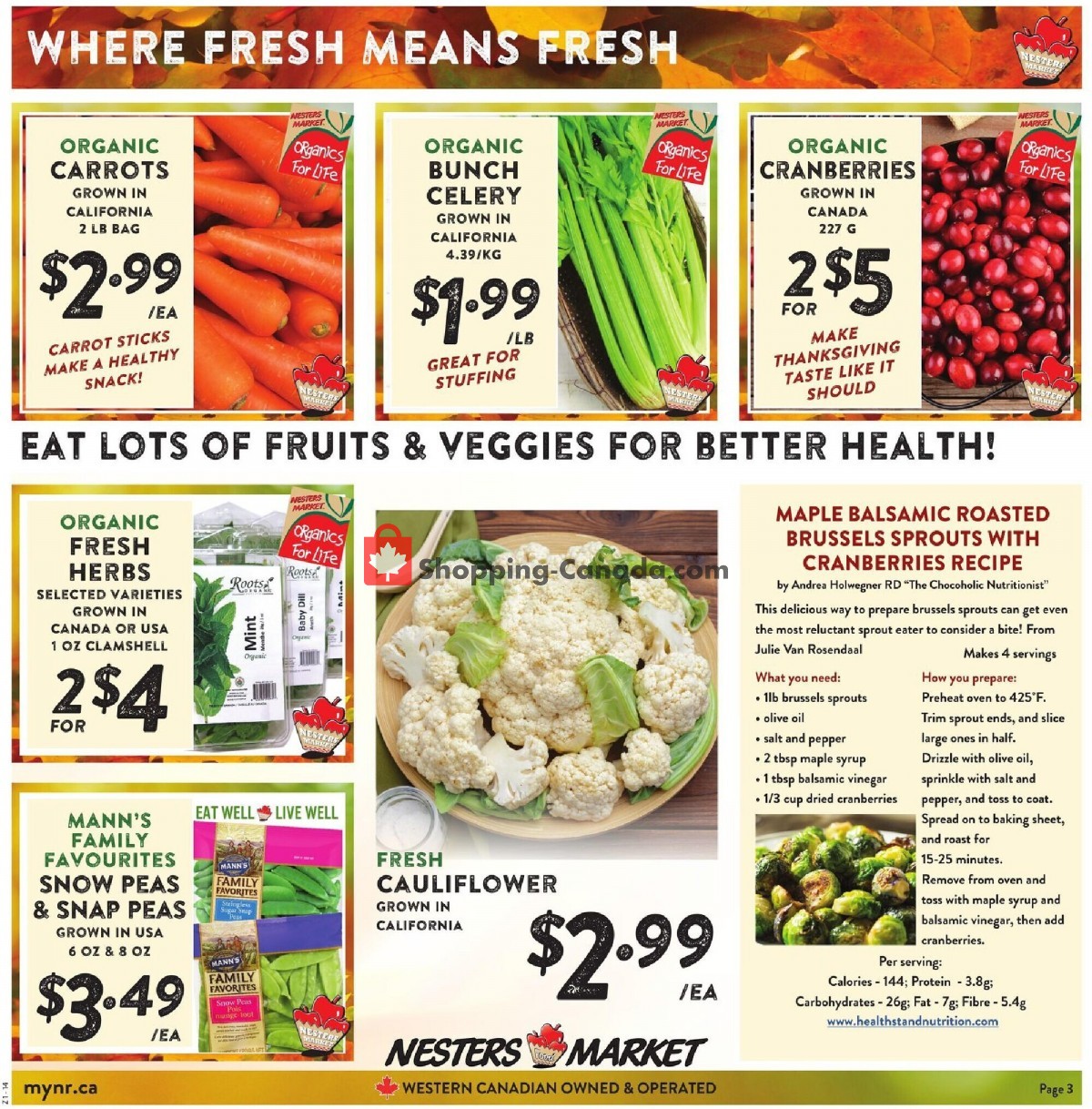 Nesters Market Grocery Stores flyer from Sunday October 3, 2021 to Saturday October 9, 2021 - page 3