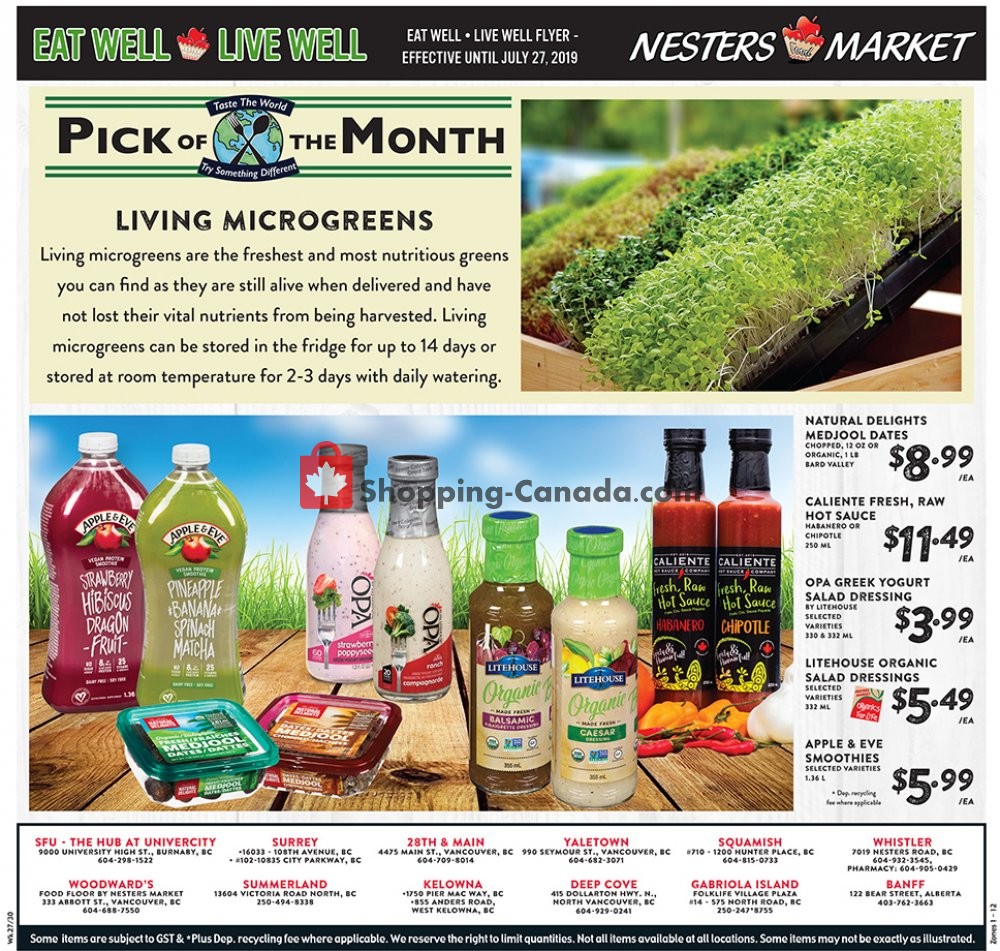 Nesters Market Grocery Stores flyer from Sunday June 30, 2019 to Saturday July 6, 2019 - page 12