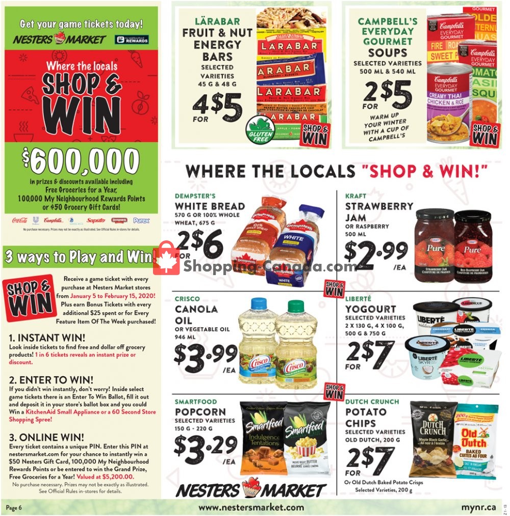 Nesters Market Grocery Stores flyer from Sunday February 2, 2020 to Saturday February 8, 2020 - page 6