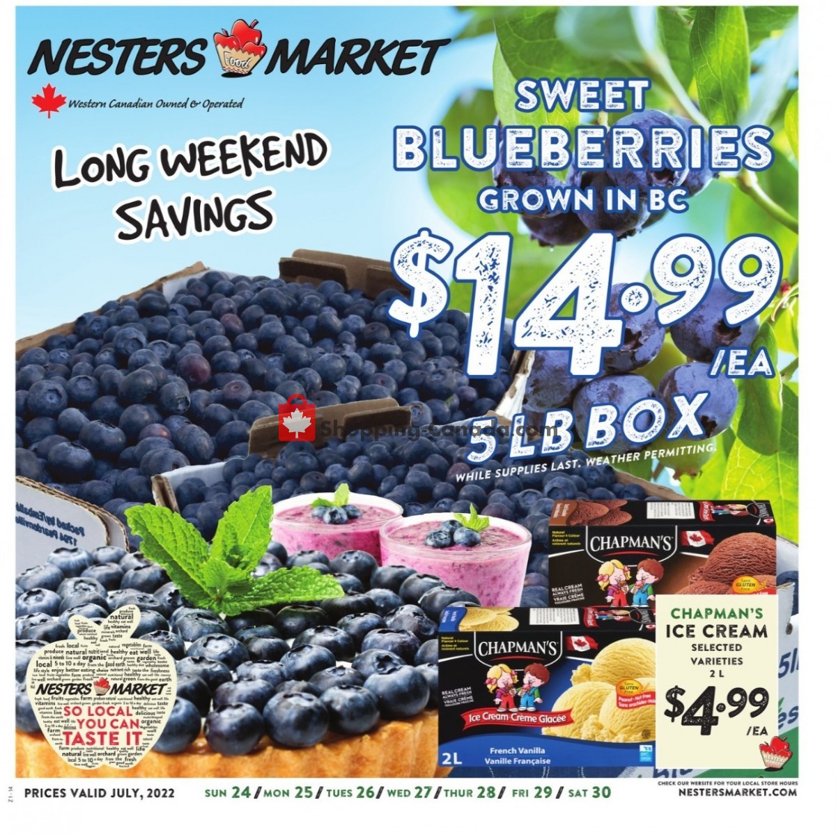 Nesters Market Grocery Stores Canada, flyer (Long Weekend Savings