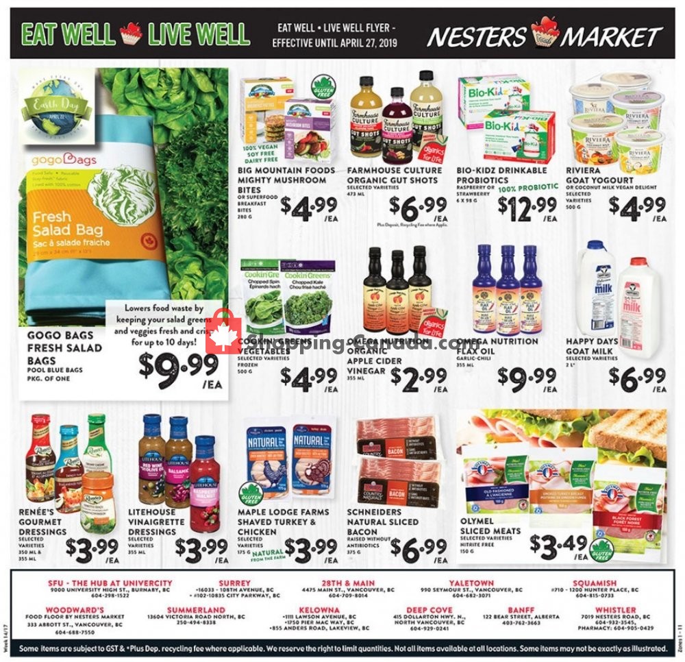 Nesters Market Grocery Stores flyer from Sunday April 21, 2019 to Saturday April 27, 2019 - page 12