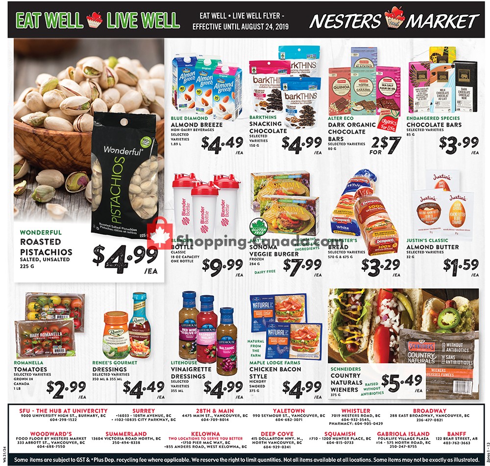 Nesters Market Grocery Stores flyer from Sunday August 11, 2019 to Saturday August 17, 2019 - page 12