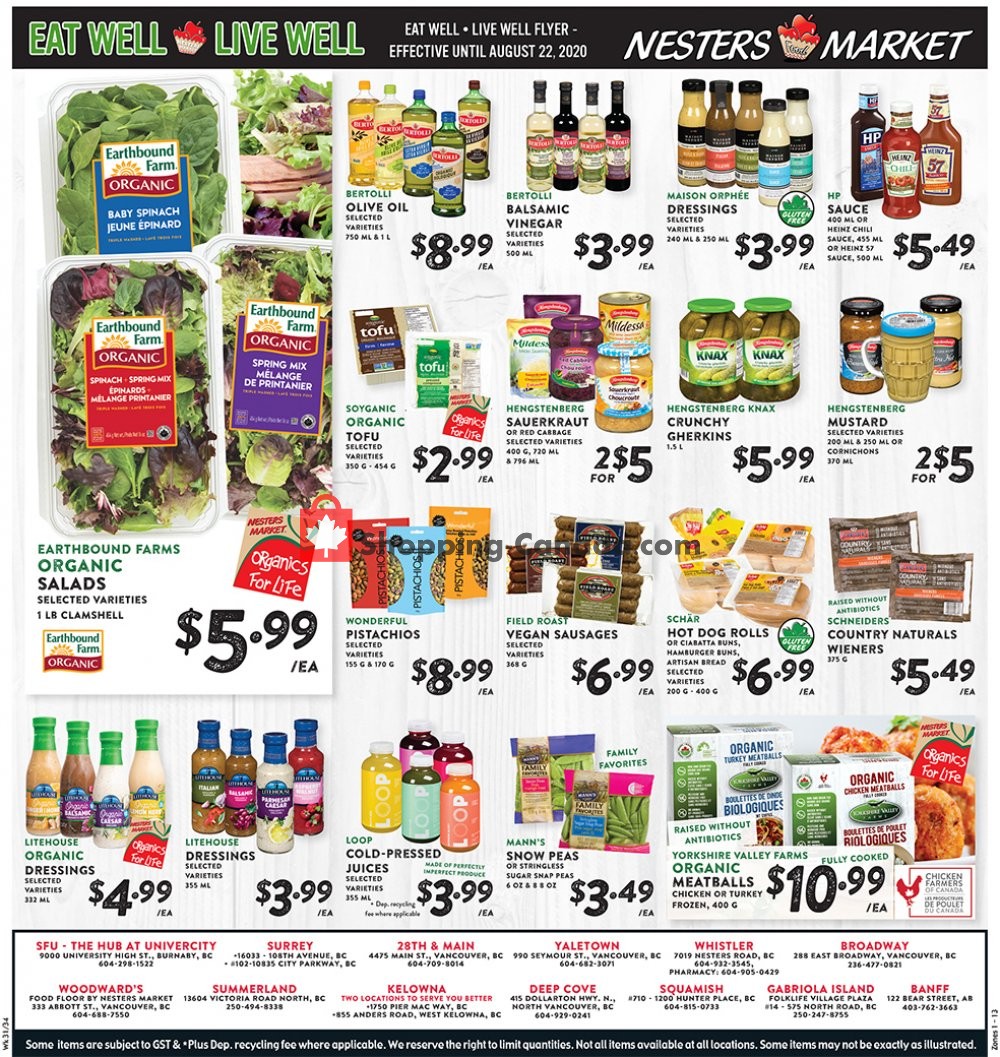 Nesters Market Grocery Stores flyer from Sunday August 2, 2020 to Saturday August 8, 2020 - page 12
