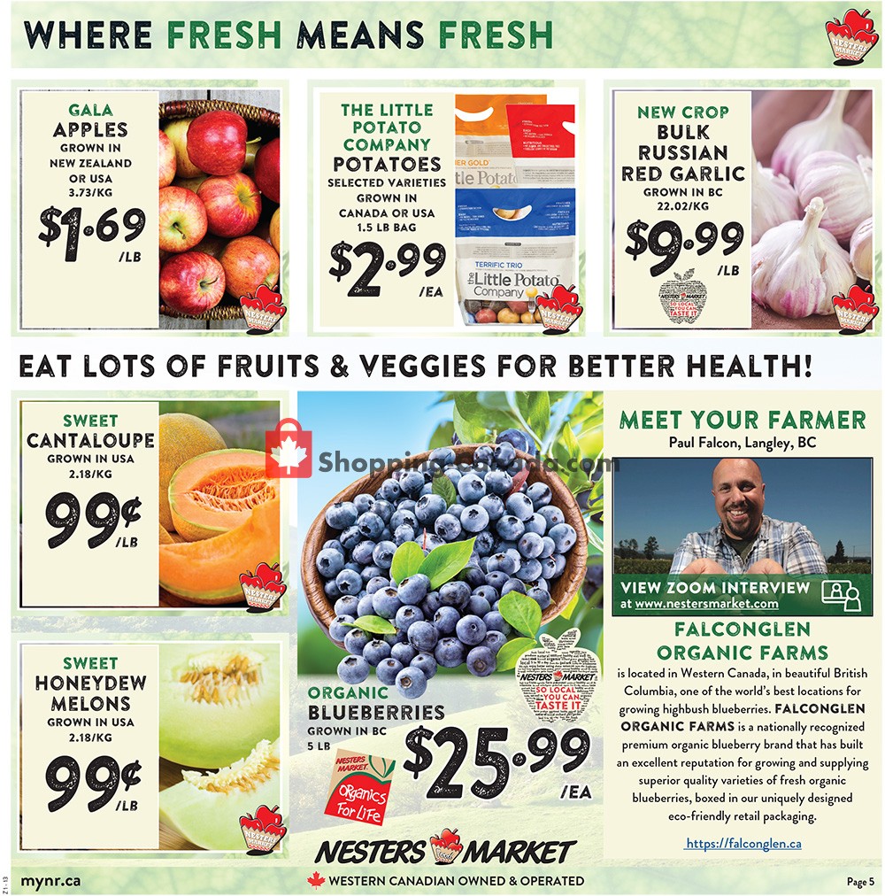 Nesters Market Grocery Stores flyer from Sunday August 9, 2020 to Saturday August 15, 2020 - page 5