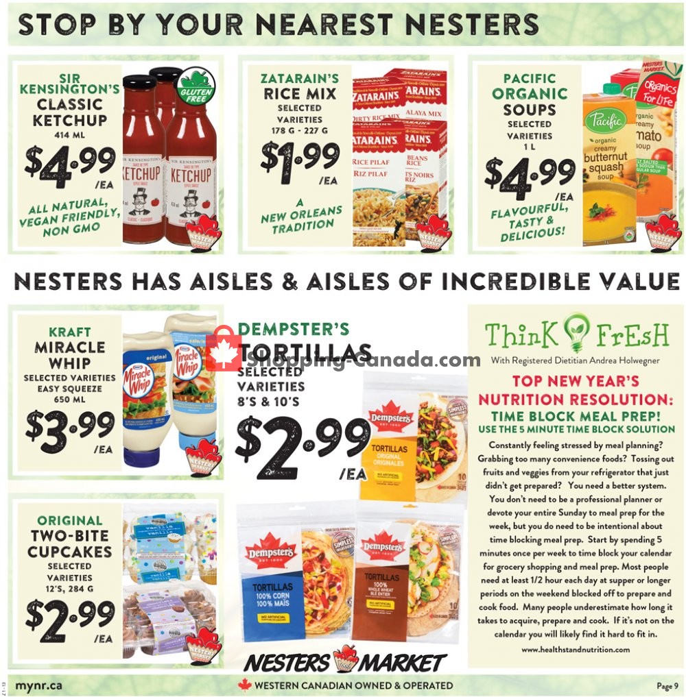 Nesters Market Grocery Stores flyer from Sunday January 12, 2020 to Saturday January 18, 2020 - page 9