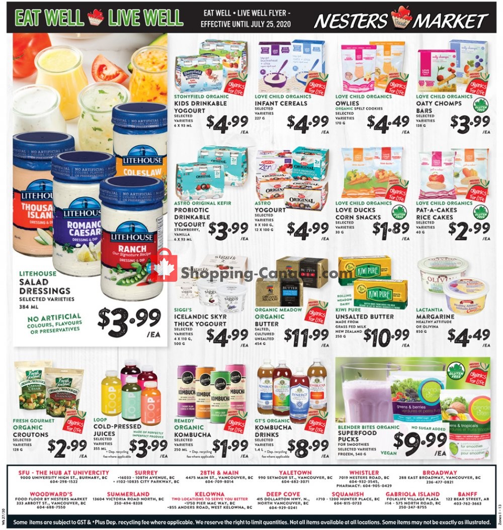 Nesters Market Grocery Stores flyer from Sunday July 12, 2020 to Saturday July 18, 2020 - page 12