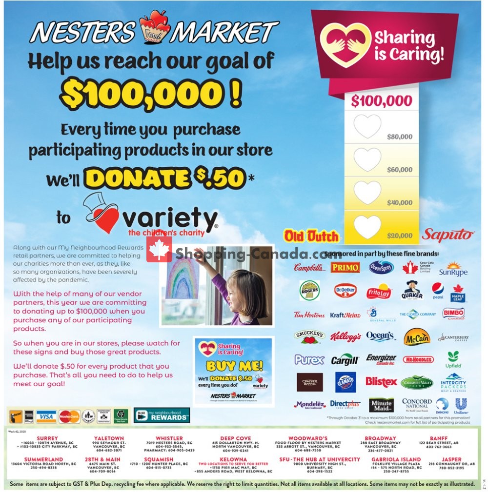 Nesters Market Grocery Stores flyer from Sunday October 11, 2020 to Saturday October 17, 2020 - page 12