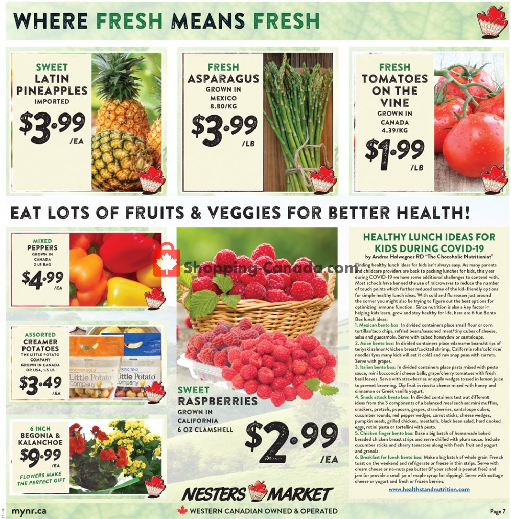 Nesters Market Grocery Stores flyer from Sunday October 11, 2020 to Saturday October 17, 2020 - page 7