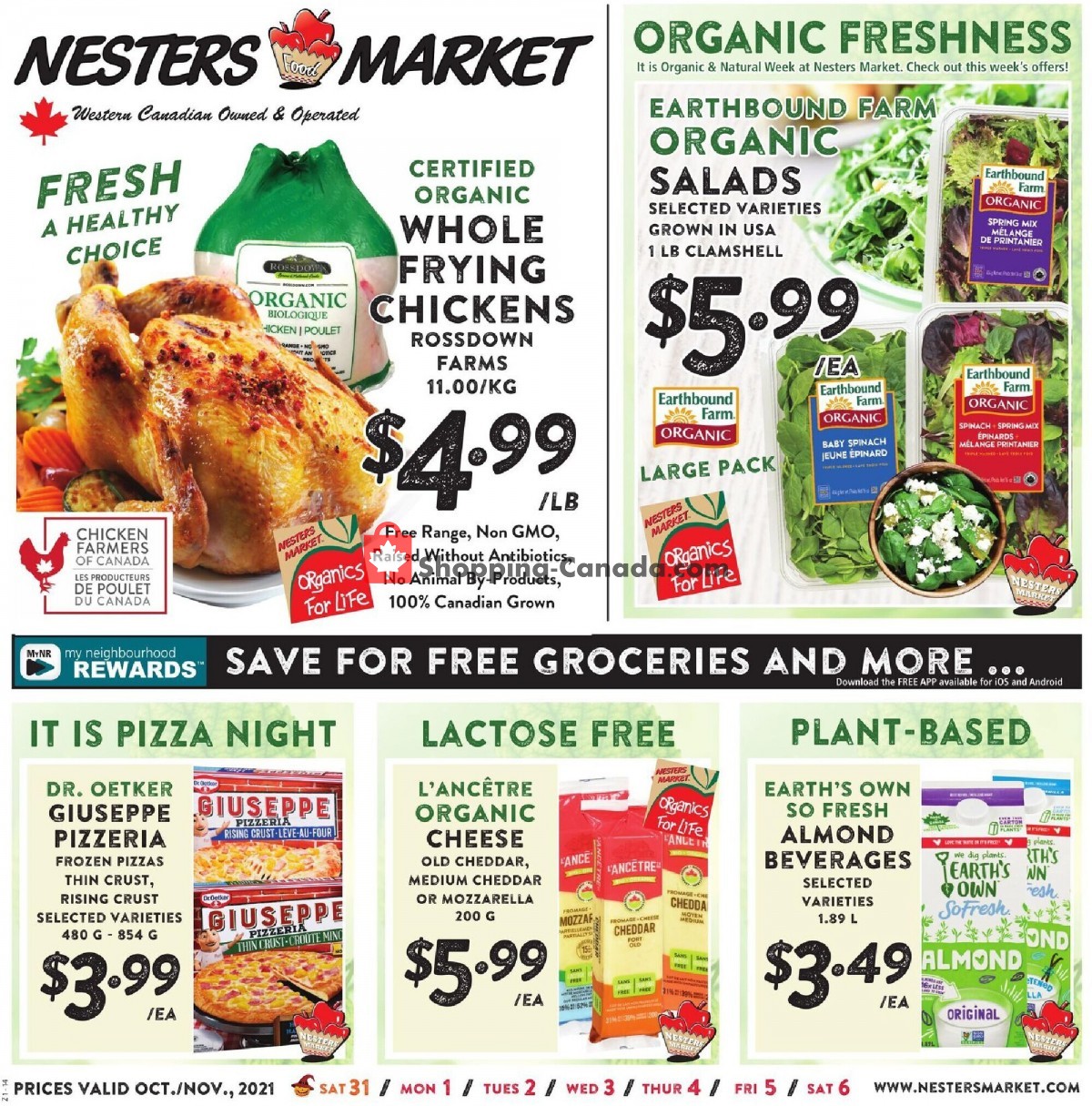 Nesters Market Grocery Stores Canada, flyer (Special Offer) October 31 November 6, 2021