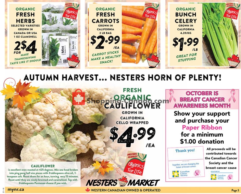 Nesters Market Grocery Stores flyer from Sunday October 6, 2019 to Saturday October 12, 2019 - page 3
