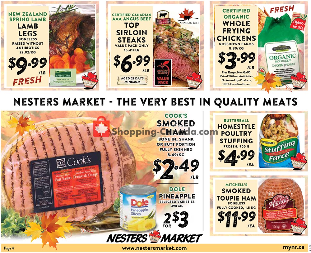 Nesters Market Grocery Stores flyer from Sunday October 6, 2019 to Saturday October 12, 2019 - page 4