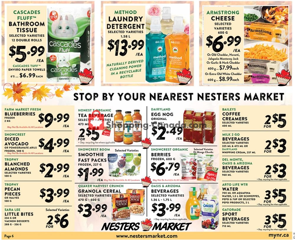 Nesters Market Grocery Stores flyer from Sunday October 6, 2019 to Saturday October 12, 2019 - page 6