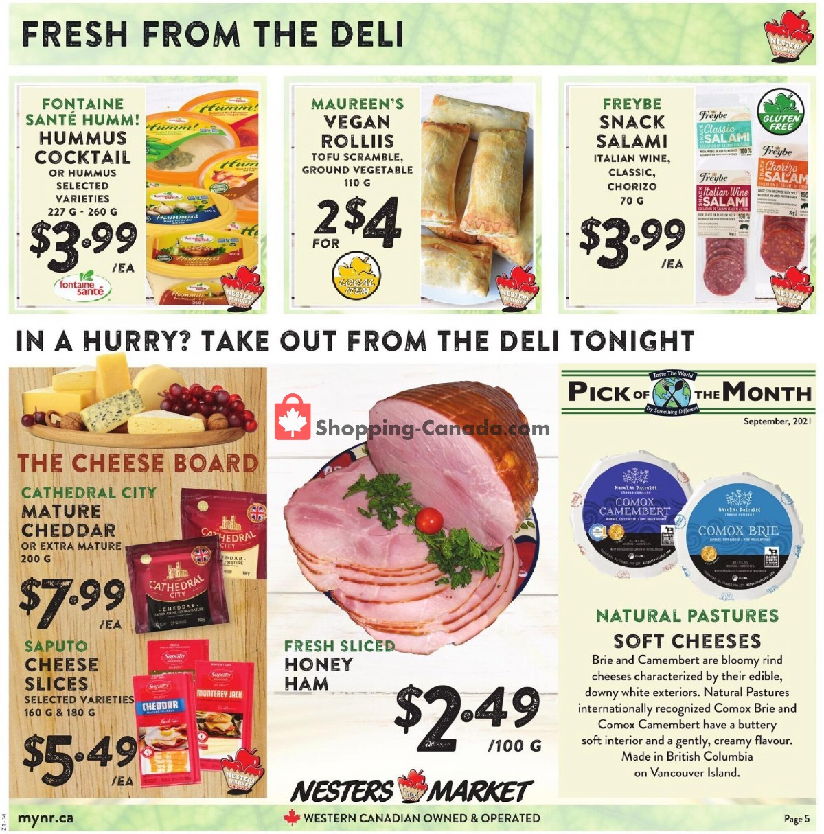 Nesters Market Grocery Stores flyer from Sunday September 5, 2021 to Saturday September 11, 2021 - page 5