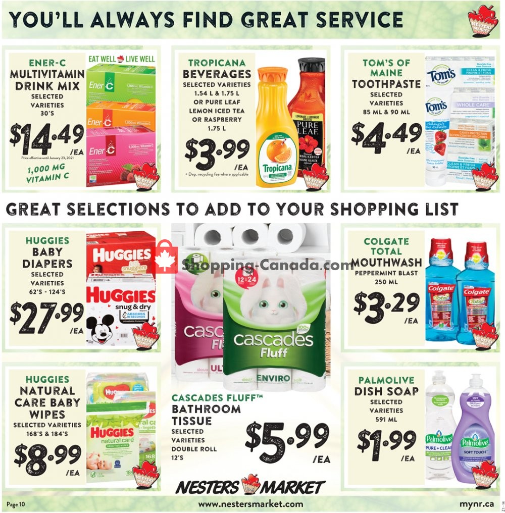 Nesters Market Grocery Stores flyer from Sunday January 17, 2021 to Saturday January 23, 2021 - page 10
