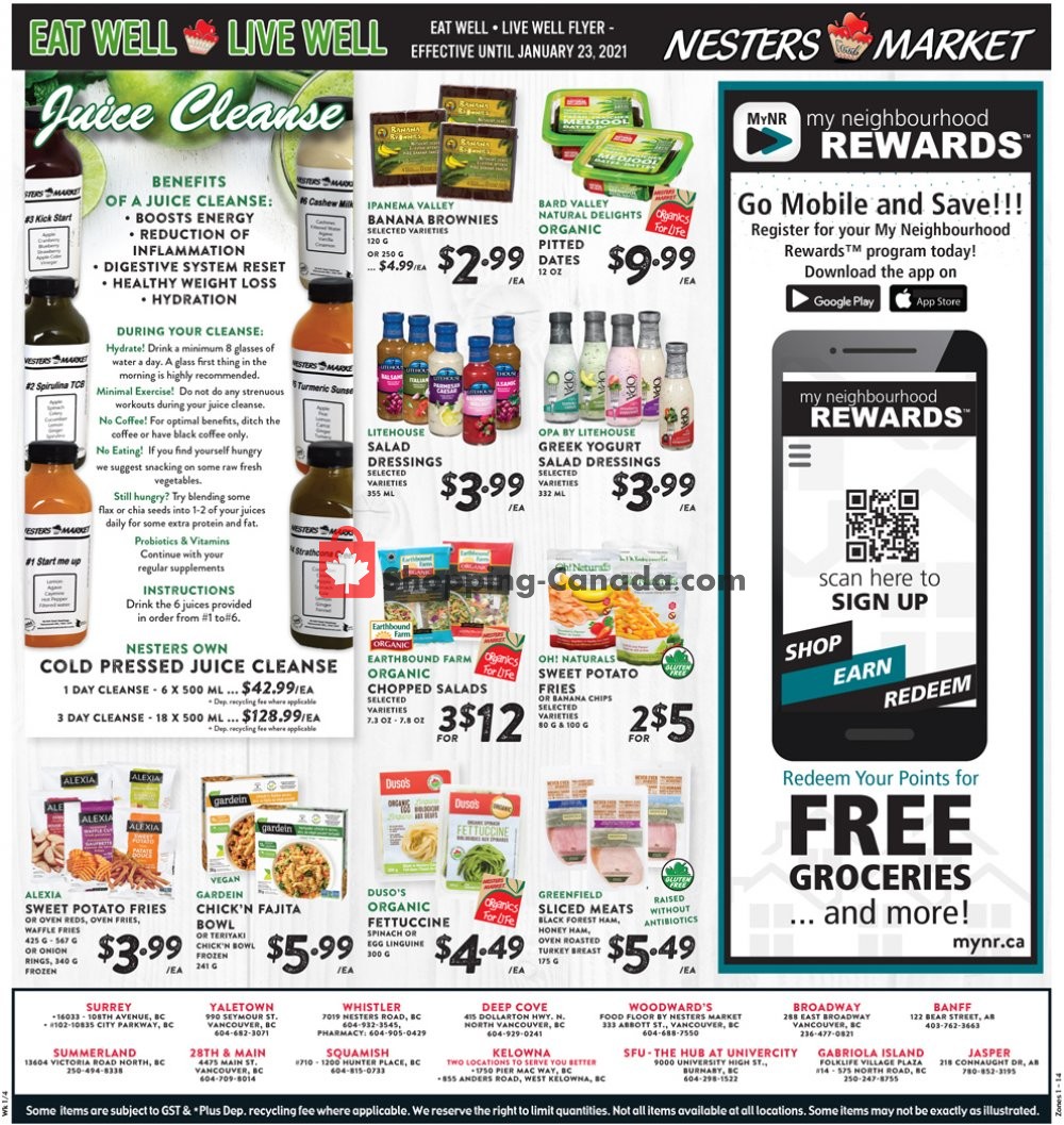 Nesters Market Grocery Stores flyer from Sunday January 17, 2021 to Saturday January 23, 2021 - page 20