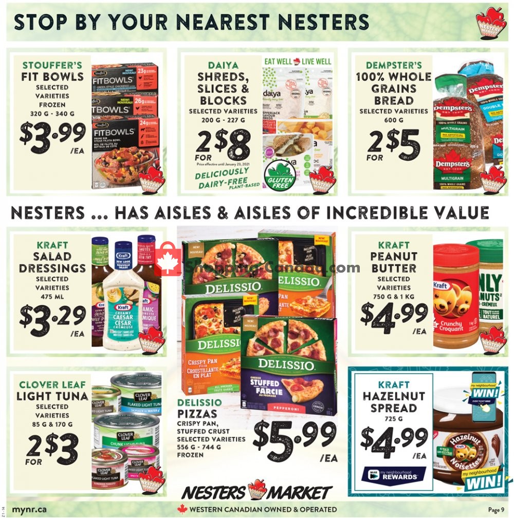 Nesters Market Grocery Stores flyer from Sunday January 17, 2021 to Saturday January 23, 2021 - page 9