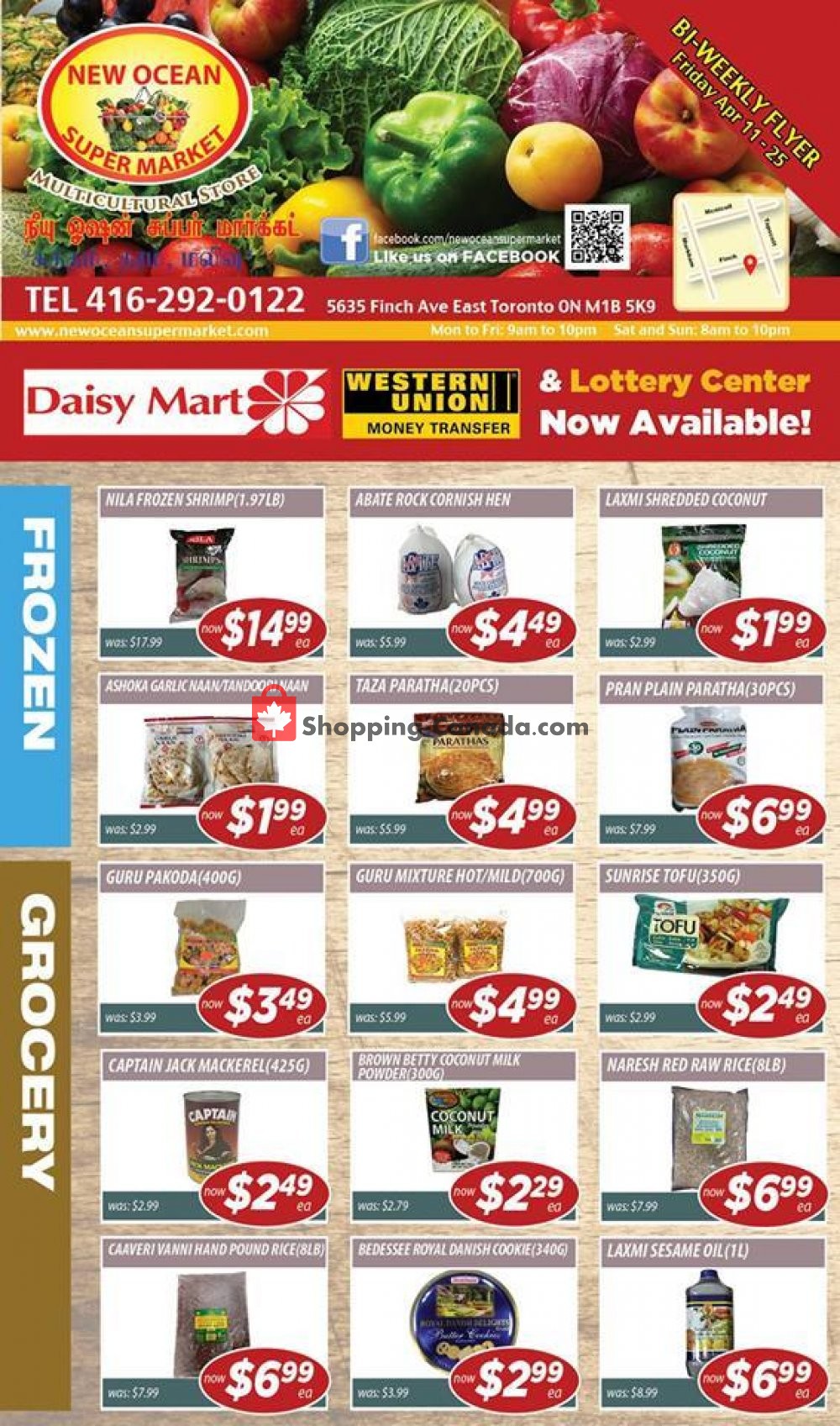 New Ocean Supermarket flyer from Thursday April 11, 2019 to Thursday April 25, 2019 - page 1
