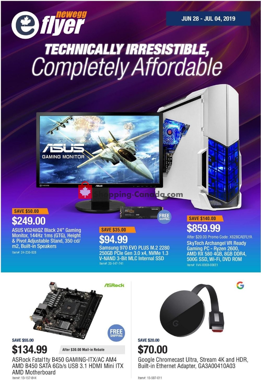 Newegg flyer from Friday June 28, 2019 to Thursday July 4, 2019 - page 1