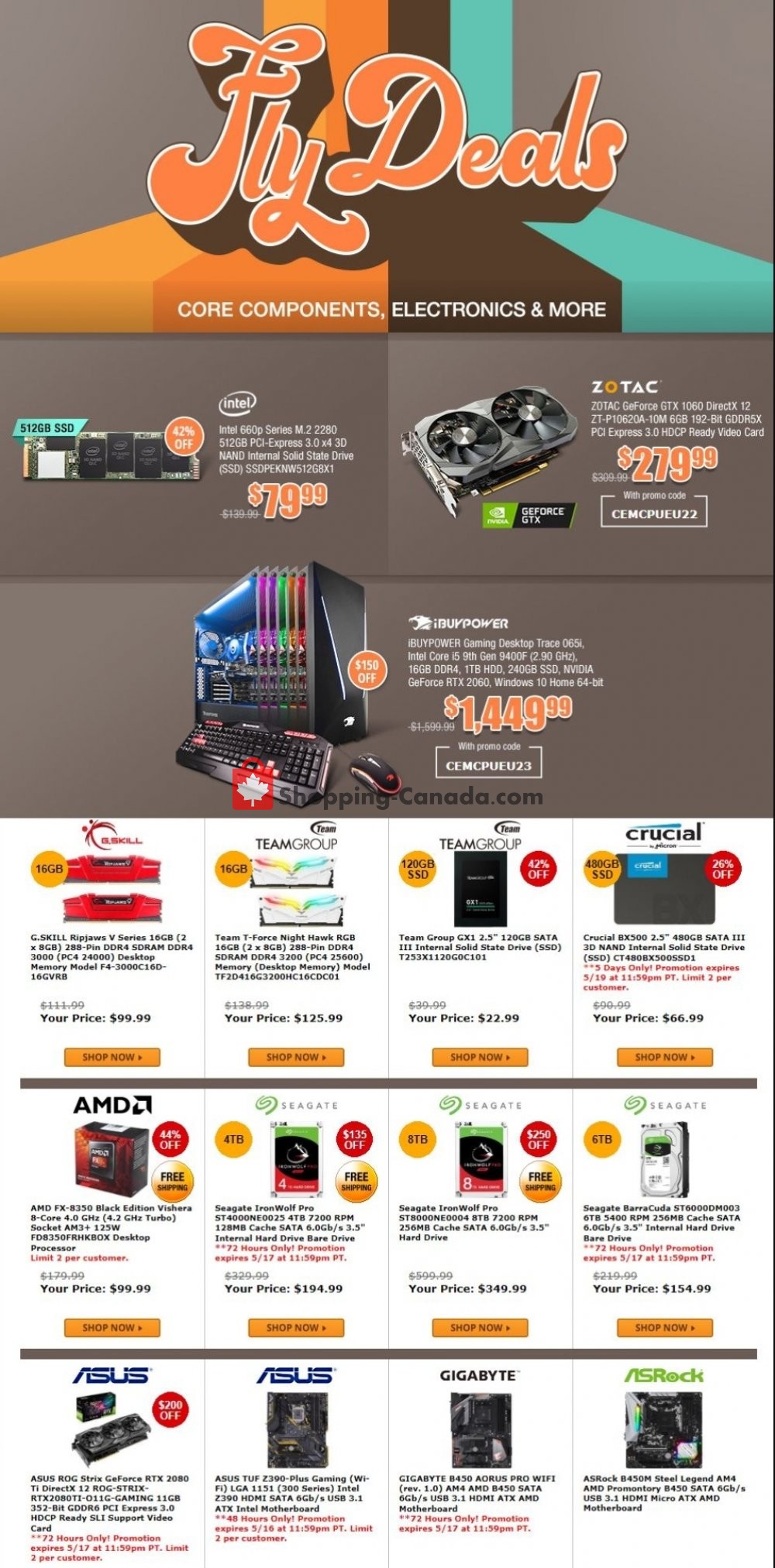 Newegg flyer from Wednesday May 15, 2019 to Tuesday May 21, 2019 - page 1