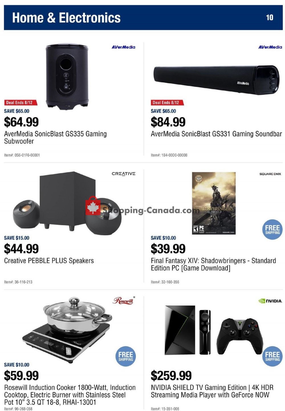 Newegg flyer from Friday August 9, 2019 to Thursday August 15, 2019 - page 10