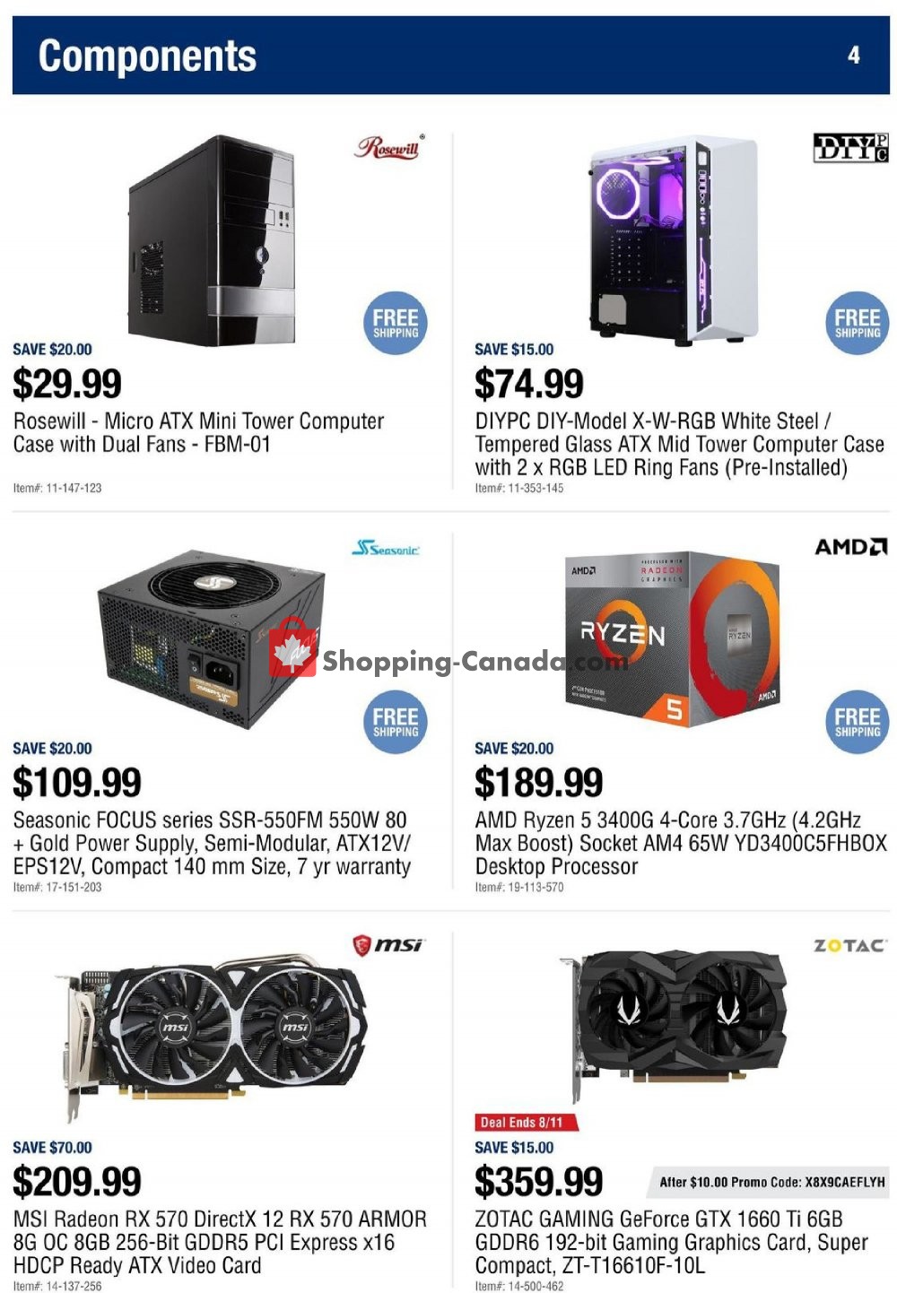 Newegg flyer from Friday August 9, 2019 to Thursday August 15, 2019 - page 4