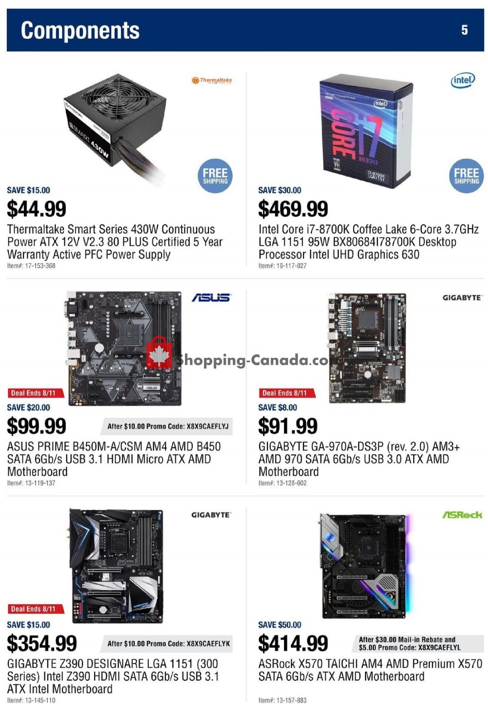 Newegg flyer from Friday August 9, 2019 to Thursday August 15, 2019 - page 5