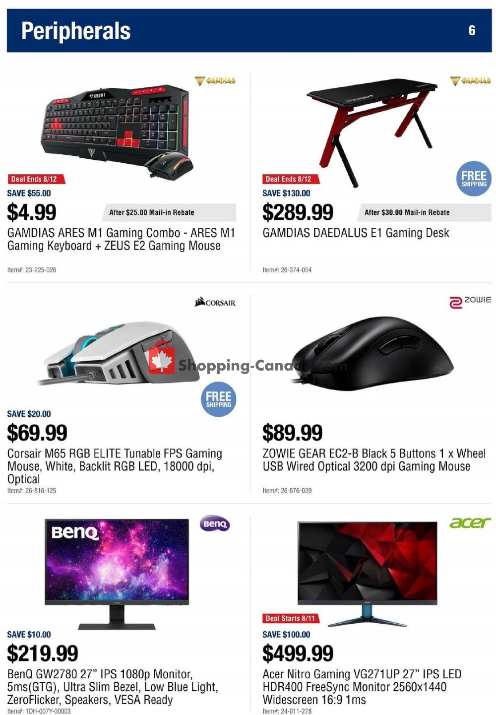 Newegg flyer from Friday August 9, 2019 to Thursday August 15, 2019 - page 6