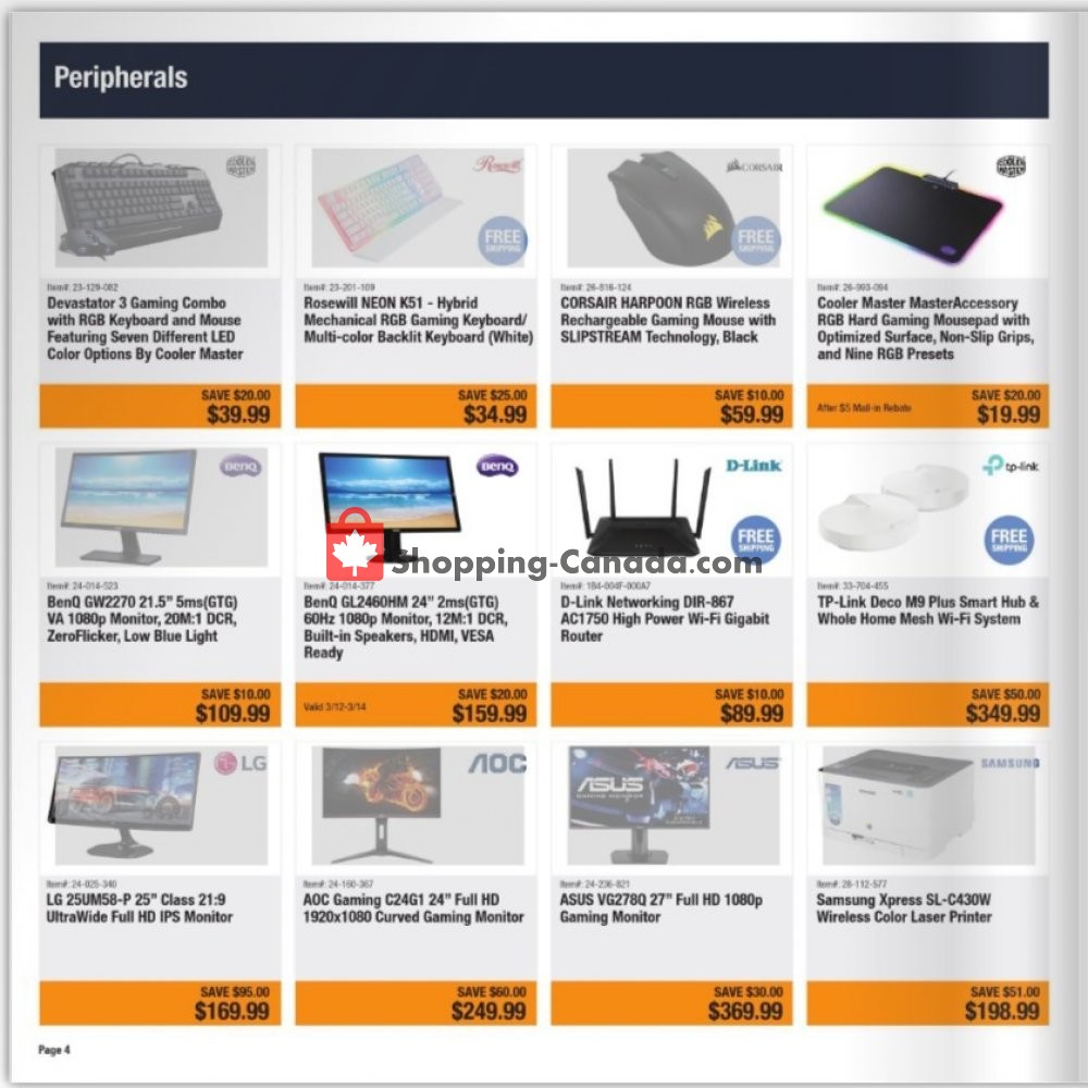 Newegg flyer from Friday March 8, 2019 to Thursday March 14, 2019 - page 4