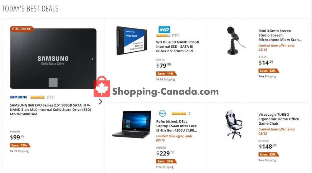 Newegg Canada, flyer (Today's Best Deals) March 11 March 11, 2020
