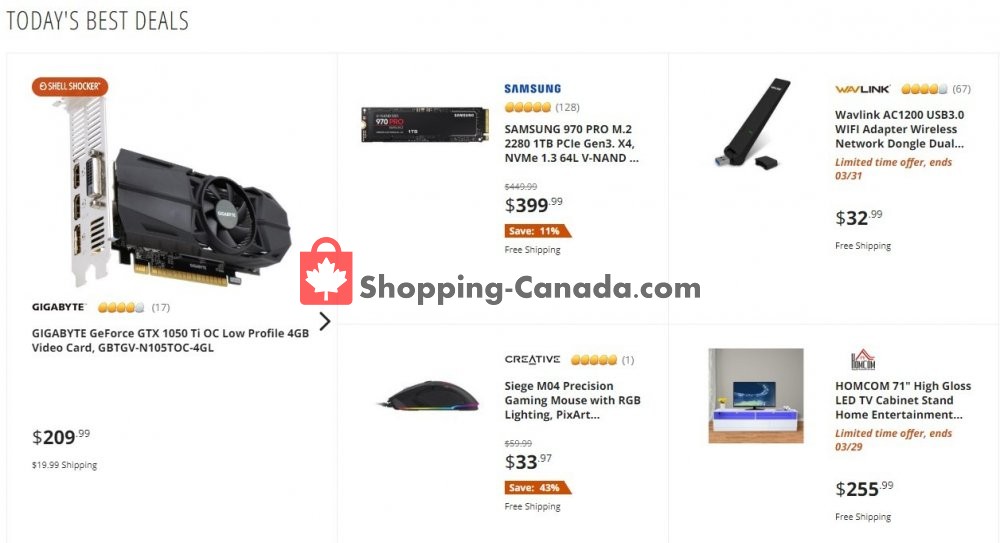Newegg Canada, flyer (Today's Best Deals) March 24 March 24, 2020