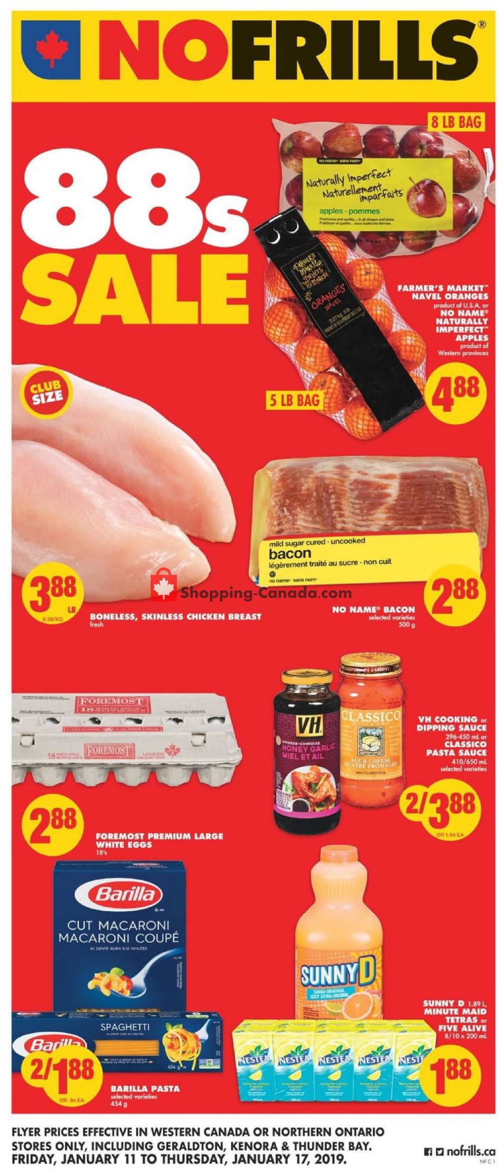 No Frills flyer from Friday January 11, 2019 to Thursday January 17, 2019 - page 1
