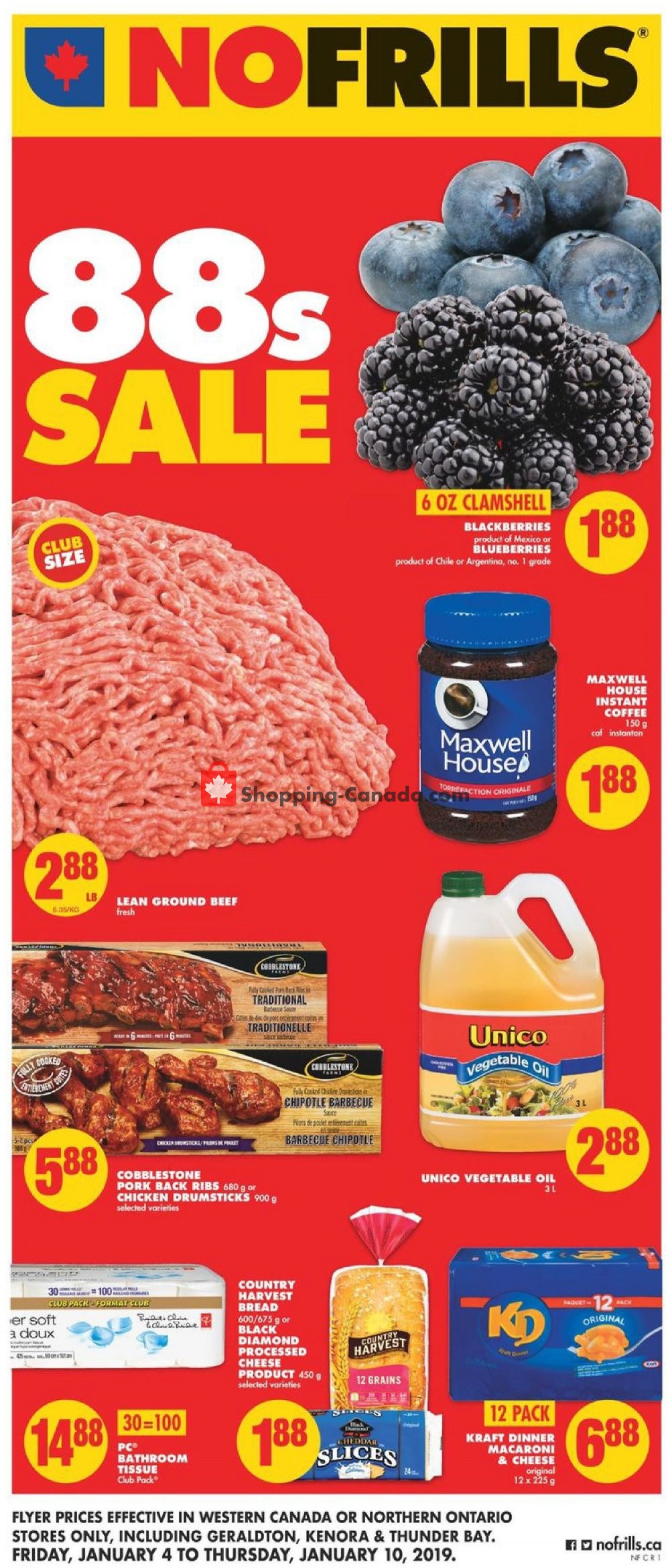No Frills flyer from Friday January 4, 2019 to Thursday January 10, 2019 - page 1