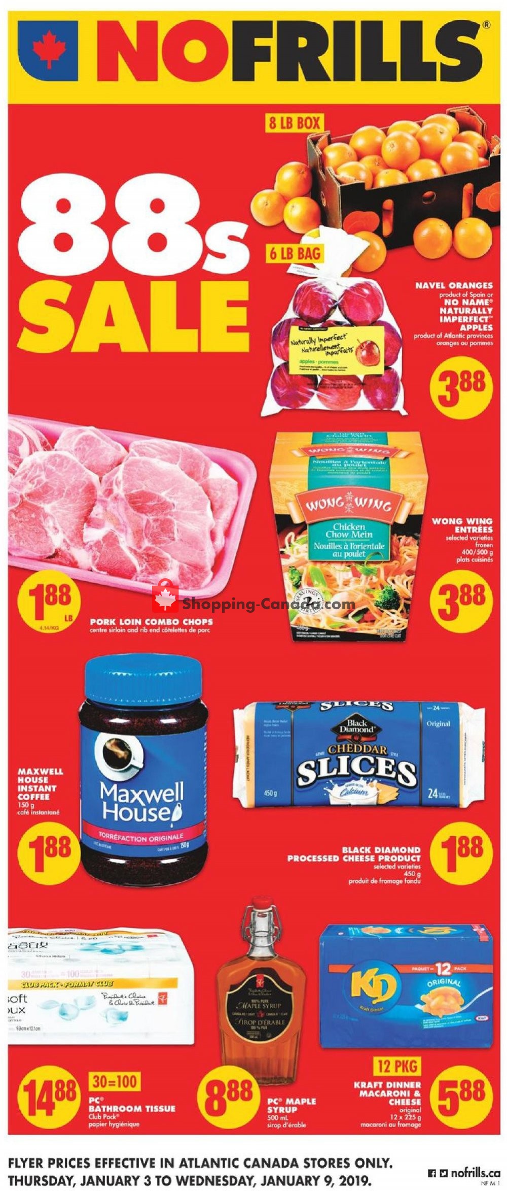 No Frills flyer from Thursday January 3, 2019 to Wednesday January 9, 2019 - page 1