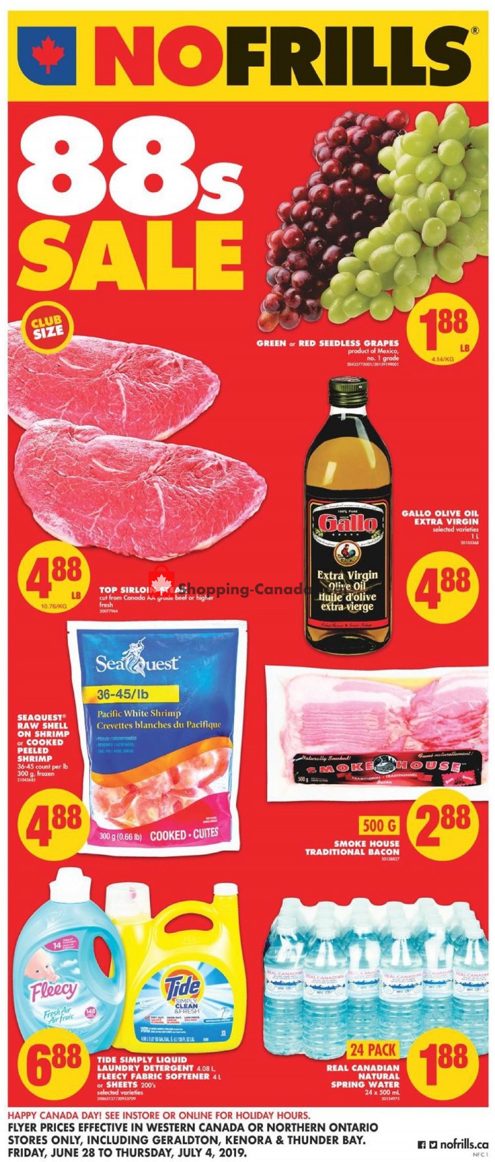 No Frills flyer from Friday June 28, 2019 to Thursday July 4, 2019 - page 1