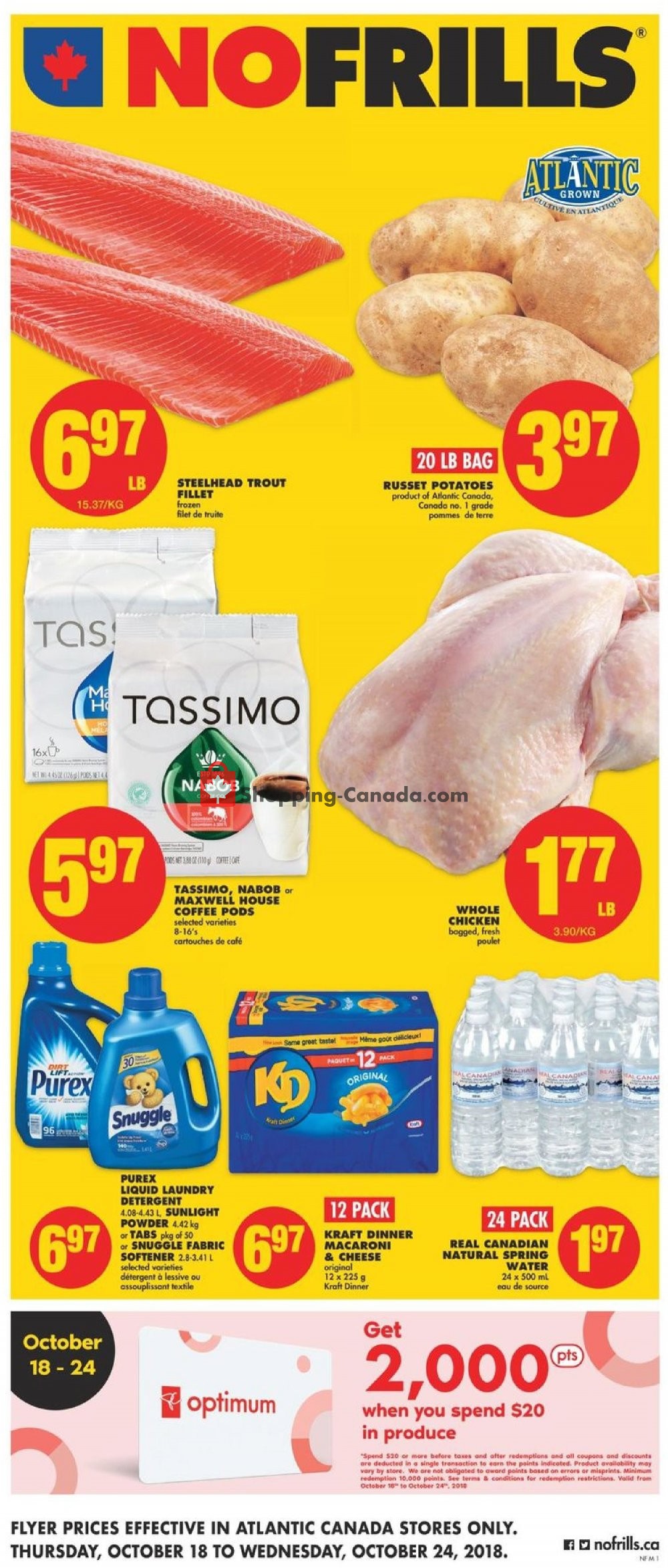No Frills flyer from Thursday October 18, 2018 to Wednesday October 24, 2018 - page 1