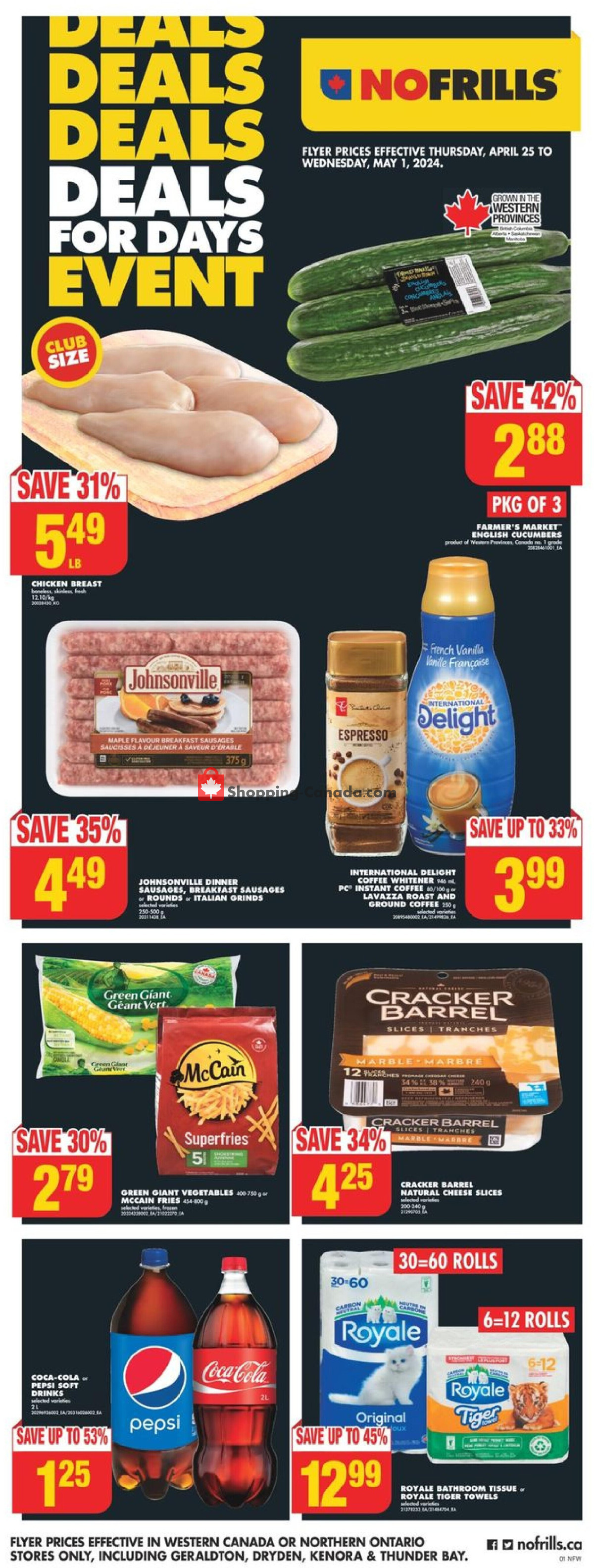 No Frills flyer from Thursday April 25, 2024 to Wednesday May 1, 2024 - page 2