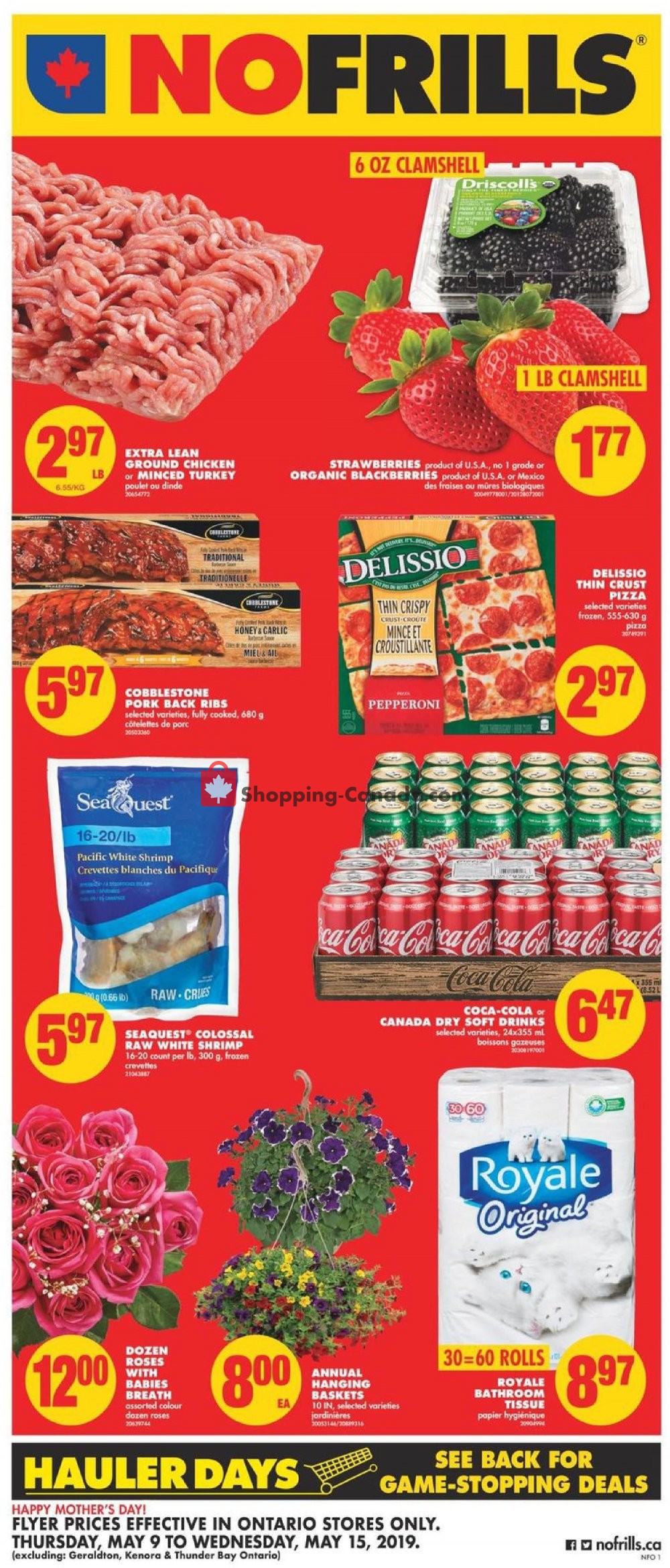 No Frills flyer from Thursday May 9, 2019 to Wednesday May 15, 2019 - page 1