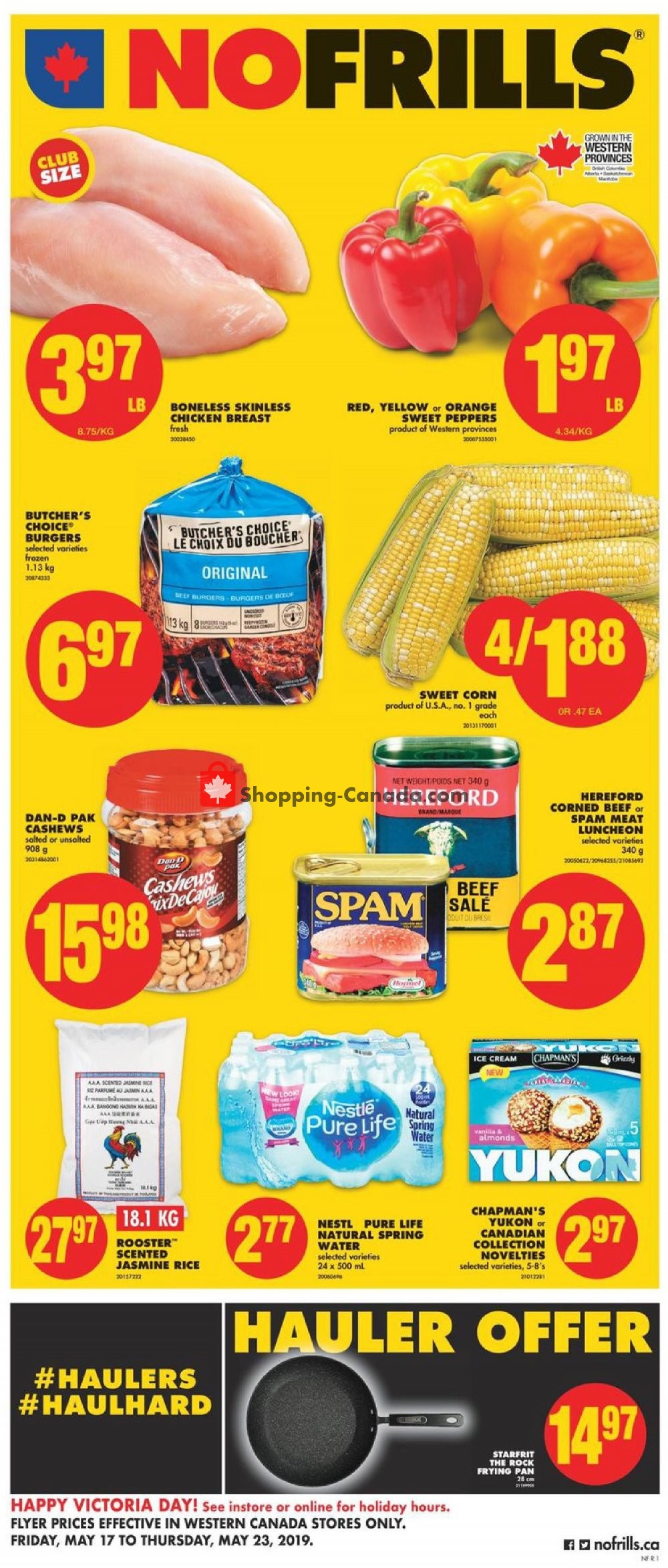 No Frills flyer from Friday May 17, 2019 to Thursday May 23, 2019 - page 1