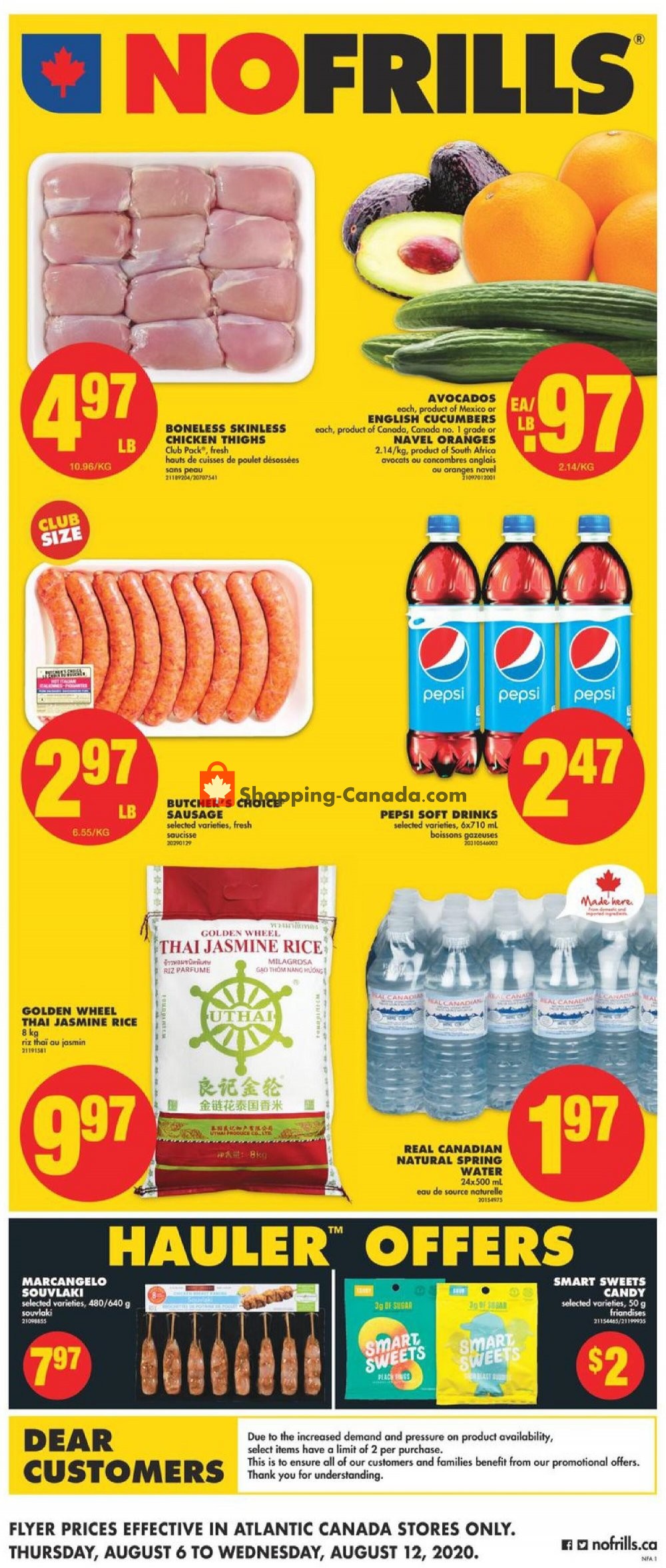 No Frills flyer from Thursday August 6, 2020 to Wednesday August 12, 2020 - page 1
